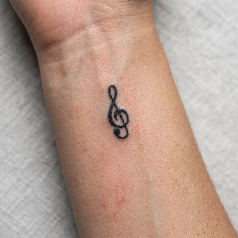 Depois — tatuagem removida a laser, pele limpa